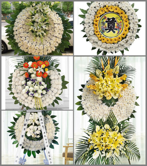 安徽池州市青阳县新河镇老山村花圈速递